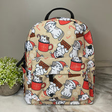 Load image into Gallery viewer, Mini Backpack - Cat Christmas