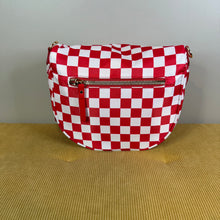 Load image into Gallery viewer, The Roni Nylon Crossbody - Checkered Red