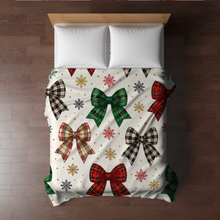 Load image into Gallery viewer, Blanket Christmas #39 - Cream Bows - PREORDER