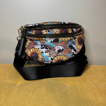 Load image into Gallery viewer, The Roni Nylon Crossbody - Sunflower Cow Wood