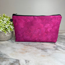 Load image into Gallery viewer, Pouch - Solid, Maroon Acid Wash
