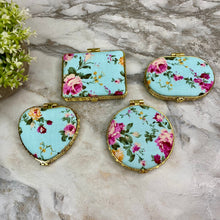 Load image into Gallery viewer, Compact Mirror - Blue Floral