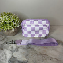 Load image into Gallery viewer, Rue - Nylon Wristlet Wallet - Lavender Check