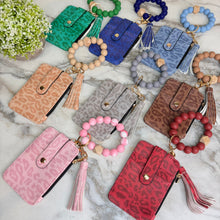 Load image into Gallery viewer, Bracelet Keychain & Card Holder Wallet - Animal Print