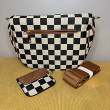 Load image into Gallery viewer, The Roni Crossbody - Canvas Tan Black Check