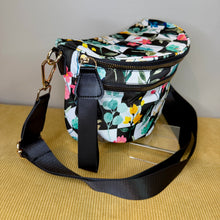 Load image into Gallery viewer, The Roni Nylon Crossbody - Floral Checker