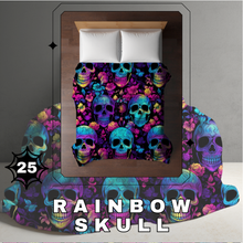 Load image into Gallery viewer, Blanket Halloween #25 - Rainbow Skull - PREORDER ends 7/25