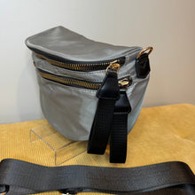 Load image into Gallery viewer, The Roni Nylon Crossbody - Grey + Black