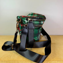 Load image into Gallery viewer, The Roni Nylon Crossbody - Green Plaid