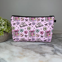 Load image into Gallery viewer, Pouch - Book Heart Romance TBR, Pink