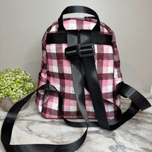 Load image into Gallery viewer, Mini Backpack - Valentine’s Day Pink Plaid