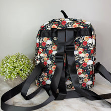 Load image into Gallery viewer, Mini Backpack - Halloween - Skull Roses