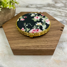 Load image into Gallery viewer, Compact Mirror - Black Floral
