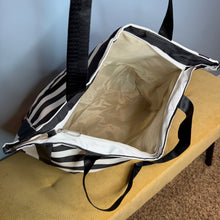 Load image into Gallery viewer, Tote Bag - Summer Stripes - Black