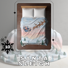 Load image into Gallery viewer, Blanket Christmas #10 - Santa Sleigh - PREORDER