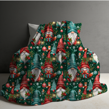Load image into Gallery viewer, Blanket Christmas #7 - Green Gnomes - PREORDER