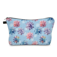 Load image into Gallery viewer, Pouch - Christmas Snowflake on Blue