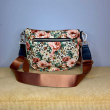 Load image into Gallery viewer, The Roni Nylon Crossbody - Floral Animal Print Bronze