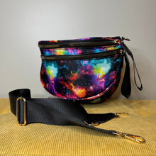Load image into Gallery viewer, The Roni Nylon Crossbody - Pink Orange Galaxy