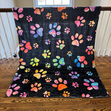 Load image into Gallery viewer, Blanket - Rainbow Paw - PREORDER