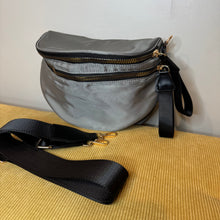 Load image into Gallery viewer, The Roni Nylon Crossbody - Grey + Black