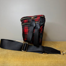 Load image into Gallery viewer, The Roni Nylon Crossbody - Red Plaid
