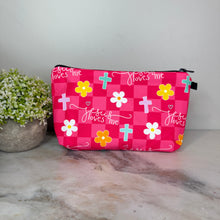 Load image into Gallery viewer, Pouch - Religious Pink Jesus Loves Me
