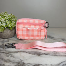 Load image into Gallery viewer, Rue - Nylon Wristlet Wallet - Pink Plaid