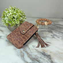 Load image into Gallery viewer, Bracelet Keychain & Card Holder Wallet - Animal Print