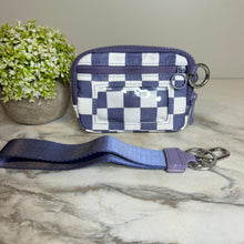 Load image into Gallery viewer, Rue - Nylon Wristlet Wallet - Plum Check