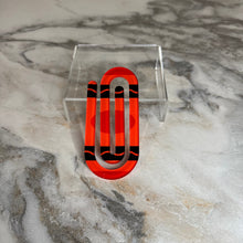 Load image into Gallery viewer, Jumbo Paperclip - Red Crayon