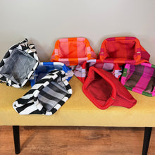 Load image into Gallery viewer, Emma Travel Clutch - Stripes + Chevron