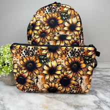 Load image into Gallery viewer, Mini Backpack, Pouch, & Mini Pouch Bundled Set - Sunflower Dots