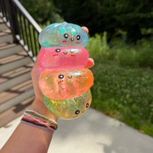 Load image into Gallery viewer, Squishy Toy - Viral Dumpling, Slow Rise Glitter #2 - Orange
