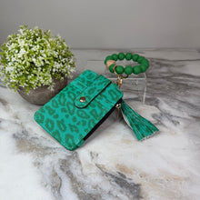 Load image into Gallery viewer, Bracelet Keychain & Card Holder Wallet - Animal Print