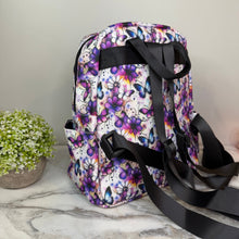 Load image into Gallery viewer, Mini Backpack - Butterfly Purple