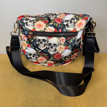 Load image into Gallery viewer, The Roni Nylon Crossbody - Skull Floral