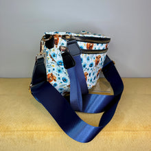 Load image into Gallery viewer, The Roni Nylon Crossbody - Highland Cow Blue Floral