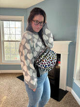 Load image into Gallery viewer, The Roni Nylon Crossbody - Rainbow Animal Print