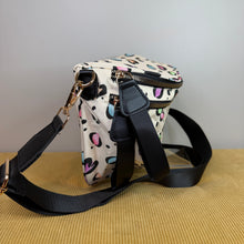 Load image into Gallery viewer, The Roni Nylon Crossbody - Animal Print Multi Color Hearts