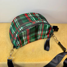 Load image into Gallery viewer, The Roni Nylon Crossbody - Green Plaid