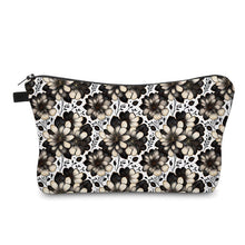Load image into Gallery viewer, Pouch - Black White Cream Floral