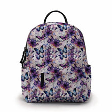 Load image into Gallery viewer, Mini Backpack - Butterfly Purple