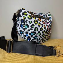 Load image into Gallery viewer, The Roni Nylon Crossbody - Rainbow Animal Print