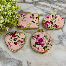 Load image into Gallery viewer, Compact Mirror - Pink Floral (by shape)