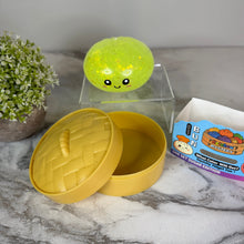 Load image into Gallery viewer, Squishy Toy - Viral Dumpling, Quick Squeeze Glitter - Yellow