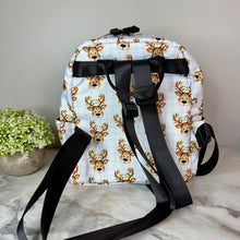 Load image into Gallery viewer, Mini Backpack - Christmas - Plaid Reindeer