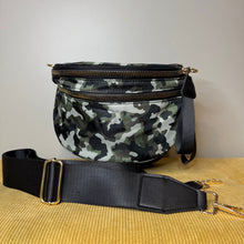 Load image into Gallery viewer, The Roni Nylon Crossbody - Green Camo