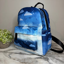 Load image into Gallery viewer, Mini Backpack - Blue Ombre Cloud