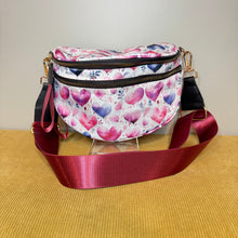 Load image into Gallery viewer, The Roni Nylon Crossbody - Pink Purple Hearts